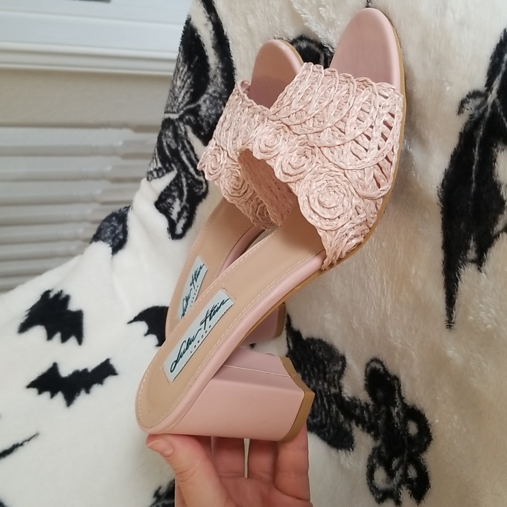 Collectif Lulu Hun Nancy Heel in Blush Pink - Picture 6 of 13